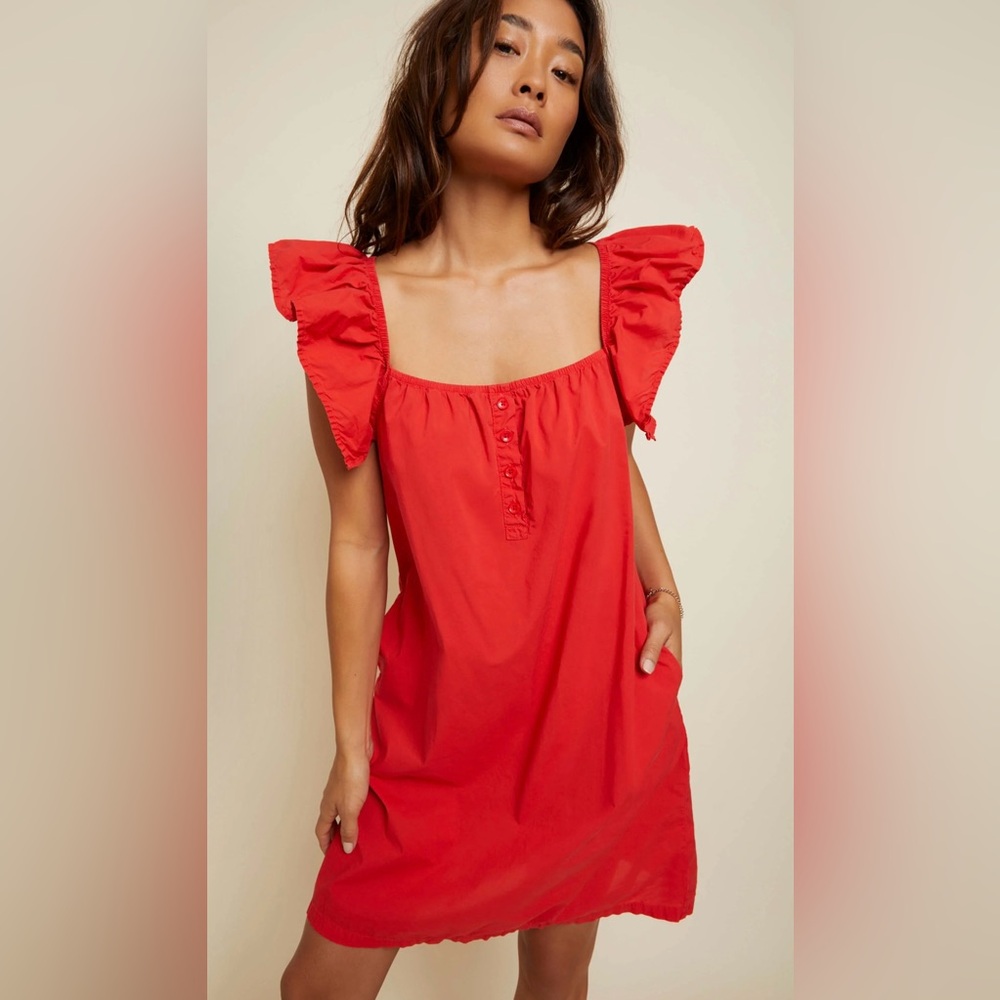Nation LTD Ophelia Dress in Red